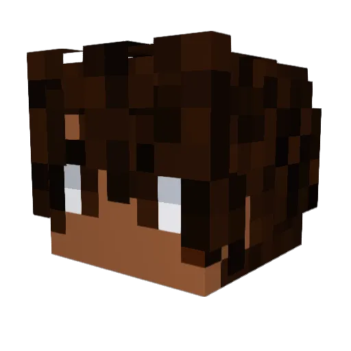 terminer_rock7 Minecraft avatar head, 3D render
