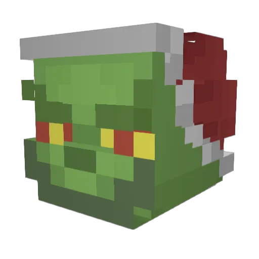 terodactol Minecraft avatar head, 3D render