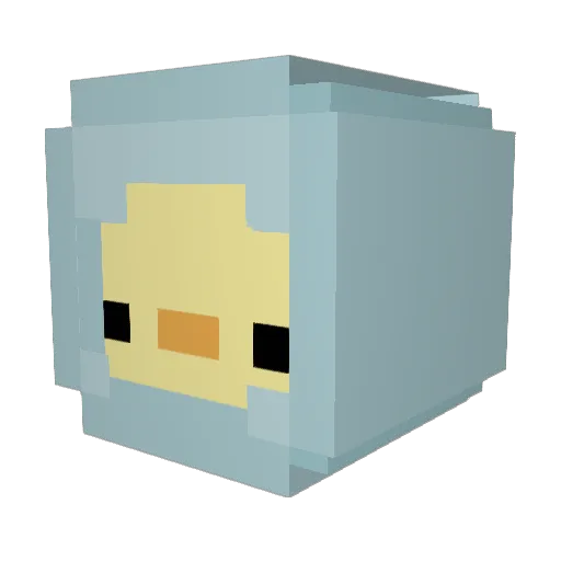 terra280 Minecraft avatar head, 3D render