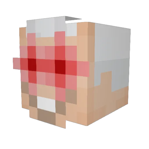 terra_nova13 Minecraft avatar head, 3D render