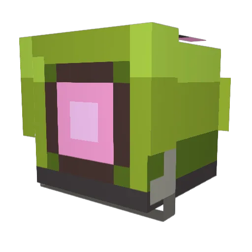 terrako128 Minecraft avatar head, 3D render