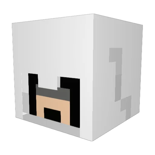terransOP Minecraft avatar head, 3D render