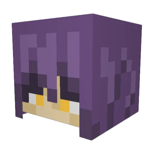 terraprismax Minecraft avatar head, 3D render
