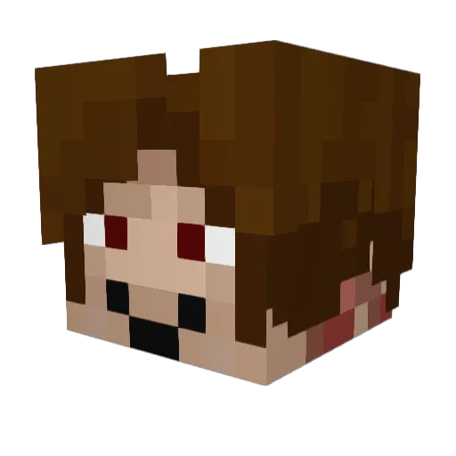 terrathulu Minecraft avatar head, 3D render