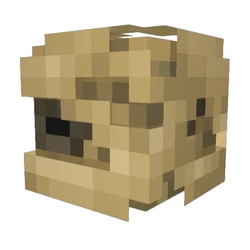 terratoxa Minecraft avatar head, 3D render