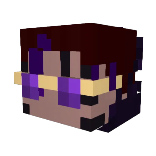 terratrain Minecraft avatar head, 3D render