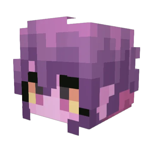 terribly_written Minecraft avatar head, 3D render