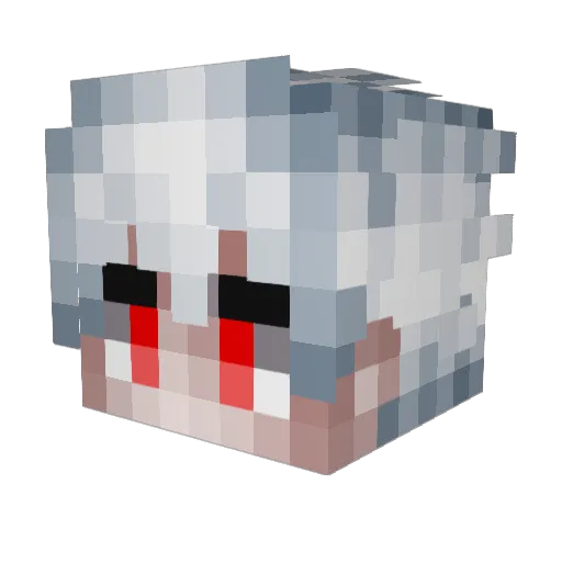 terror101 Minecraft avatar head, 3D render