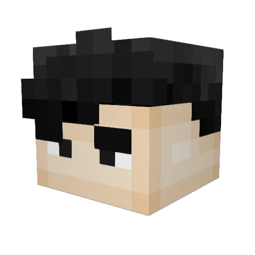 terror_maus Minecraft avatar head, 3D render