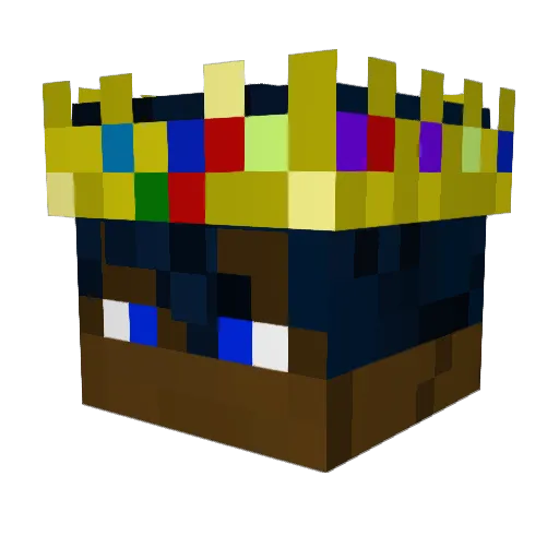 terroria_1 Minecraft avatar head, 3D render