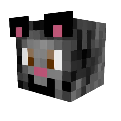 terrormouse25 Minecraft avatar head, 3D render