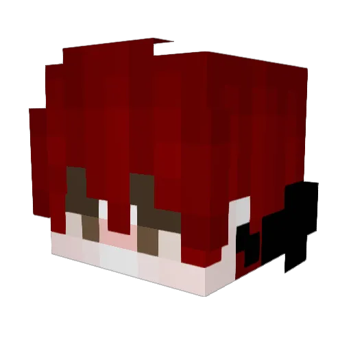 terroro Minecraft avatar head, 3D render