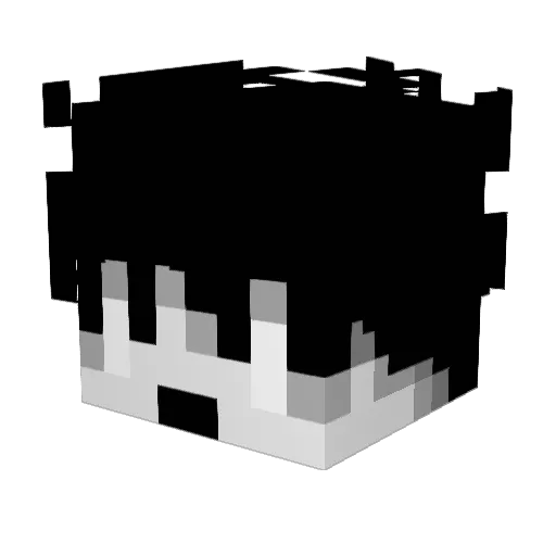 terrorst Minecraft avatar head, 3D render