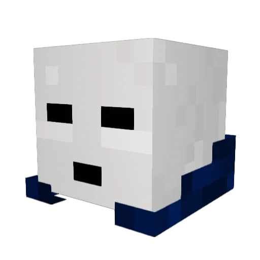 terryfiedman Minecraft avatar head, 3D render