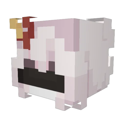 teru1021 Minecraft avatar head, 3D render