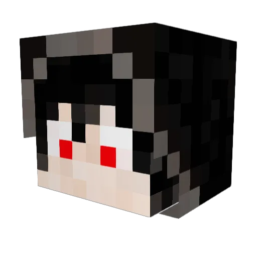 teru47 Minecraft avatar head, 3D render
