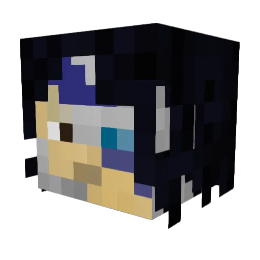teruki1120 Minecraft avatar head, 3D render