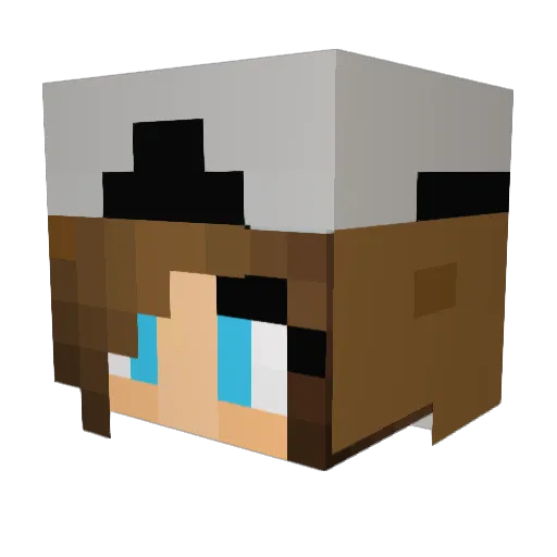 teruru_0620 Minecraft avatar head, 3D render