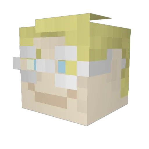 teruya879 Minecraft avatar head, 3D render