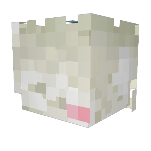 teruyakis Minecraft avatar head, 3D render