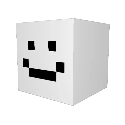 tesade Minecraft avatar head, 3D render