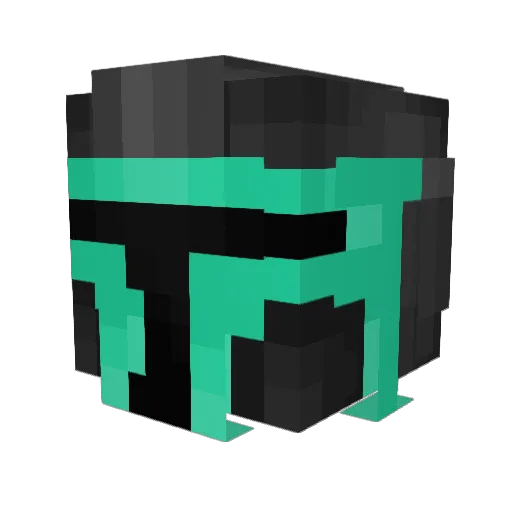 tesc_12 Minecraft avatar head, 3D render