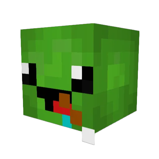 teske123 Minecraft avatar head, 3D render
