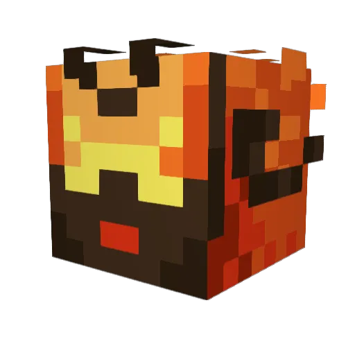 teslare Minecraft avatar head, 3D render