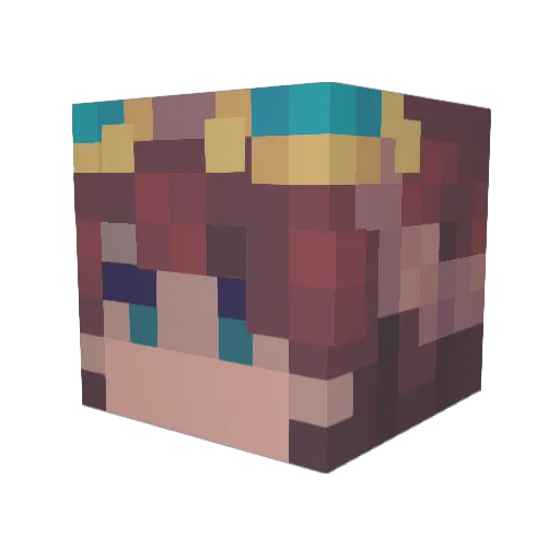 tessanaia Minecraft avatar head, 3D render