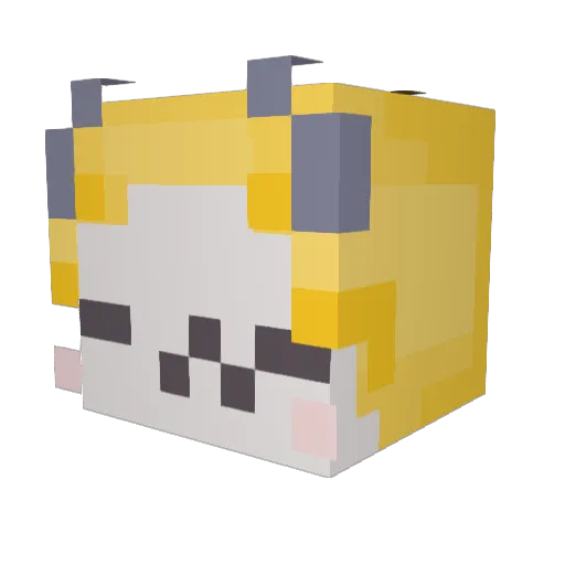 tessparker_ Minecraft avatar head, 3D render