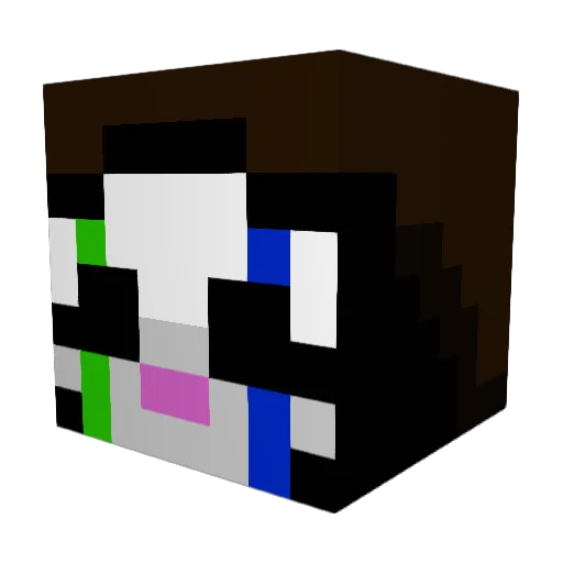 testtube505 Minecraft avatar head, 3D render