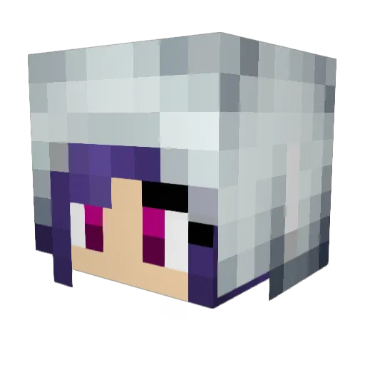 testyco Minecraft avatar head, 3D render