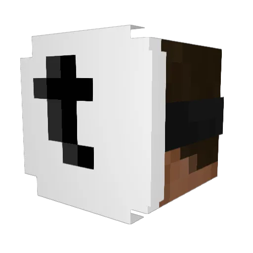 Minecraft-Avatar von tetazoo: Kopf als 3D-Render