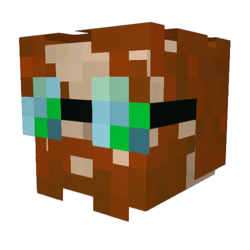 tete0148 Minecraft avatar head, 3D render