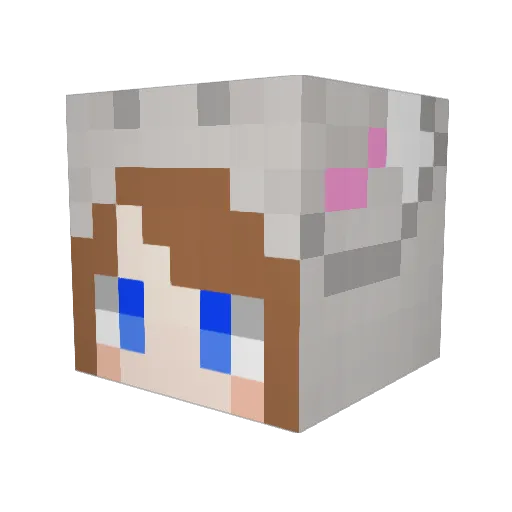 tete0202 Minecraft avatar head, 3D render