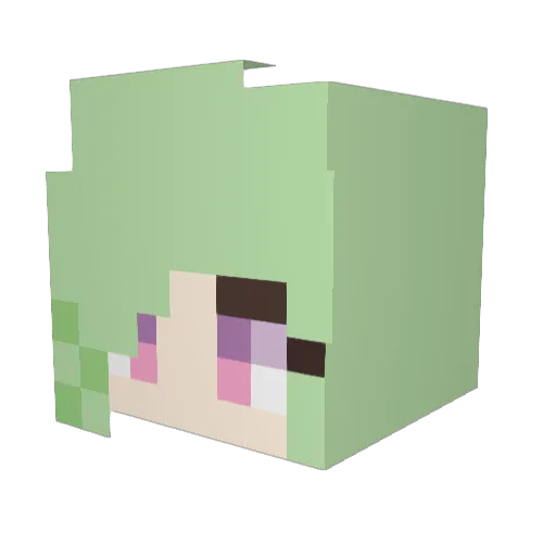 tete032343 Minecraft avatar head, 3D render