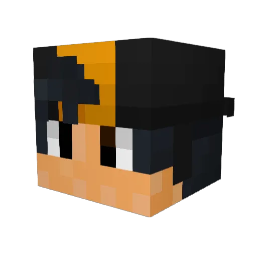 teteu3193 Minecraft avatar head, 3D render