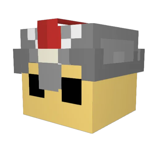 teto_0207 Minecraft avatar head, 3D render