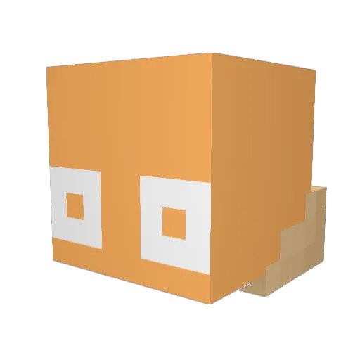 tetokaru158 Minecraft avatar head, 3D render