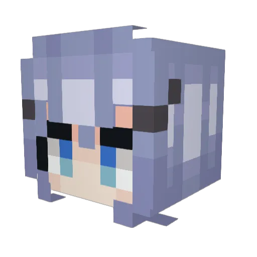 tetrishoe Minecraft avatar head, 3D render
