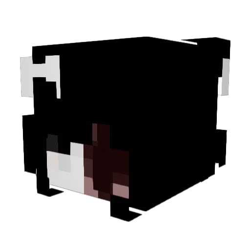 tetrissini Minecraft avatar head, 3D render
