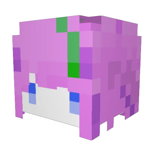 tetsi3916 Minecraft avatar head, 3D render