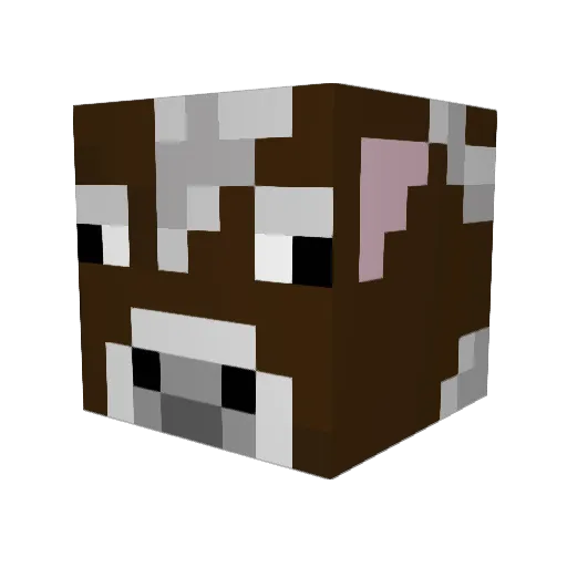 tette12 Minecraft avatar head, 3D render