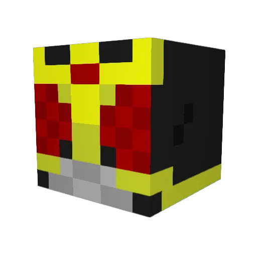 tettere_15 Minecraft avatar head, 3D render