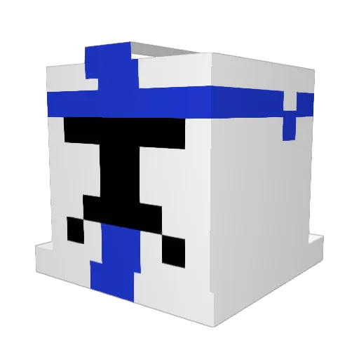 tetu835 Minecraft avatar head, 3D render