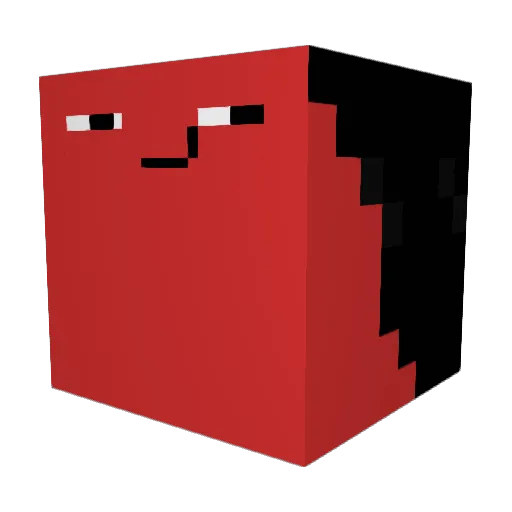 tetulon Minecraft avatar head, 3D render