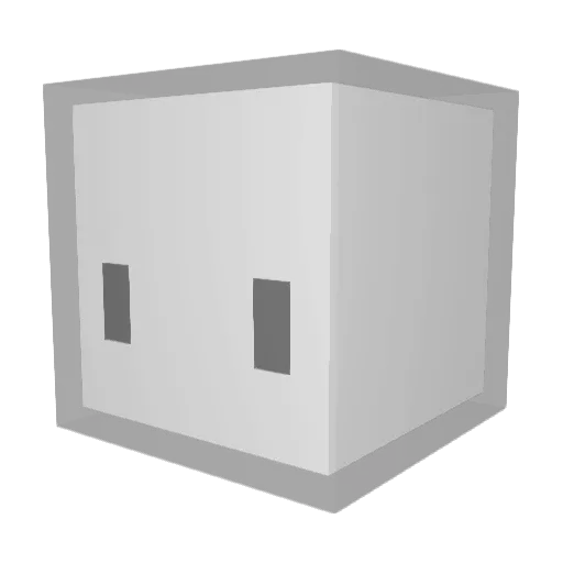 tetyos Minecraft avatar head, 3D render
