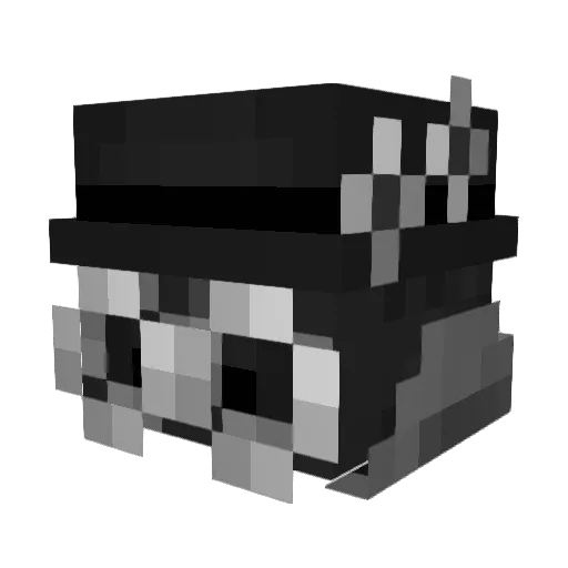 teuchiga Minecraft avatar head, 3D render