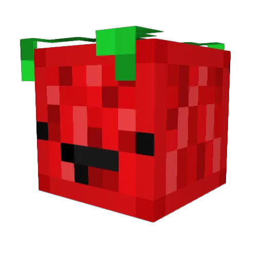 teufelgirl Minecraft avatar head, 3D render