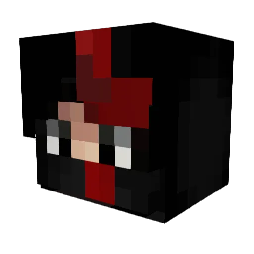 teun_jw Minecraft avatar head, 3D render